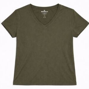 Bombas Women's Short Sleeve Olive Tee 100 % Cotton
